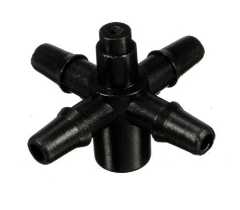 Drip Cross Connector Fittings Garden Sprinklers Black